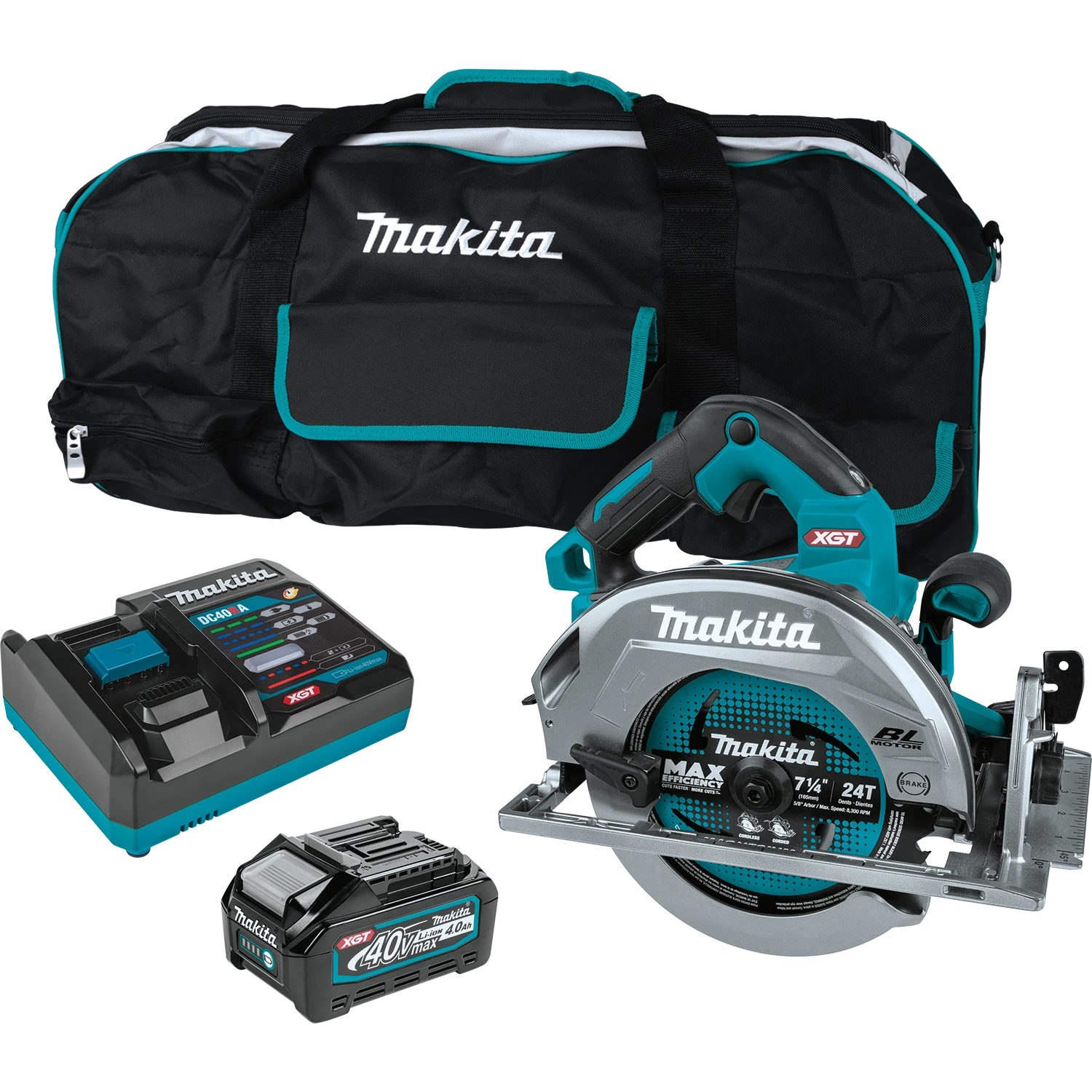 Makita GSH01M1 40V Max XGT Brushless Cordless 7-1/4" Circular Saw Kit 3 Makita GSH01M1 40V Max XGT Brushless Cordless 7-1/4" Circular Saw Kit