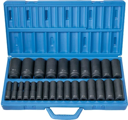 Grey Pneumatic 1326MD 1/2" Impact Socket Set 3 Grey Pneumatic 1326MD 1/2" Impact Socket Set