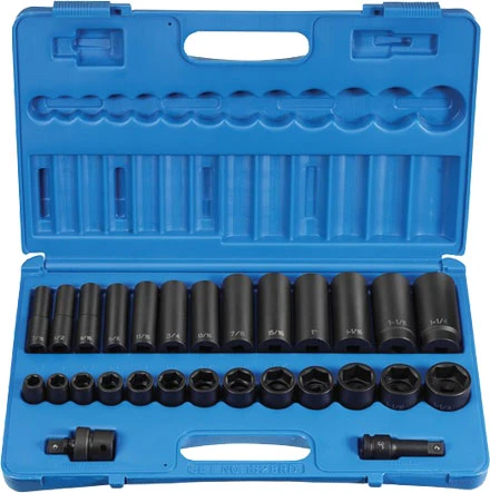 Grey Pneumatic 1328RD 1/2" Impact Socket Set 3 Grey Pneumatic 1328RD 1/2" Impact Socket Set