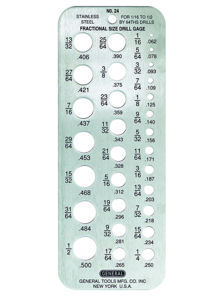 General 24 Drill Gauge 3 General 24 Drill Gauge