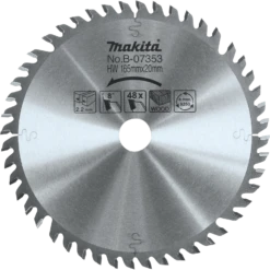 Makita B-07353 6-1/2" 48T Carbide-Tipped Plunge Saw Blade