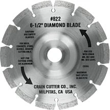 Crain 822 6-1/2" Super Saw Diamond Blade