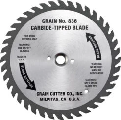 Crain 836 6-1/2" Undercut Saw Wood Blade