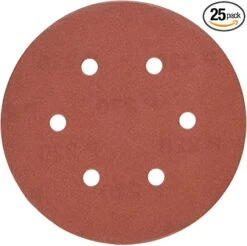 Porter-Cable 6" Disc Hook & Loop 6-Hole 25 Pack