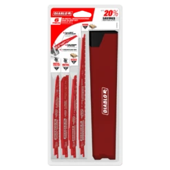 Diablo DS006S 6 Pc Nail-Embedded Wood And Metal Demolition Recip Set