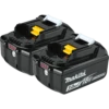 Makita BL1830B-2 18V LXT Lithium‑Ion 3.0Ah Battery 2 Pack -Power Pro Shop b43ccf56 b9cd 4648 bbc7 5da6360b1553 bl1830b 2 p 1500px