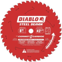 Diablo D0842CF 8" Steel Demon Cermet II Carbide Non-Ferrous Saw Blade