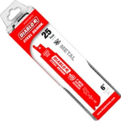 Diablo 6" Bi-Metal Reciprocating Saw Blades For Medium Metal