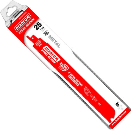 Diablo 9" Bi-Metal Reciprocating Saw Blades For Thin Metal 3 Diablo 9" Bi-Metal Reciprocating Saw Blades For Thin Metal