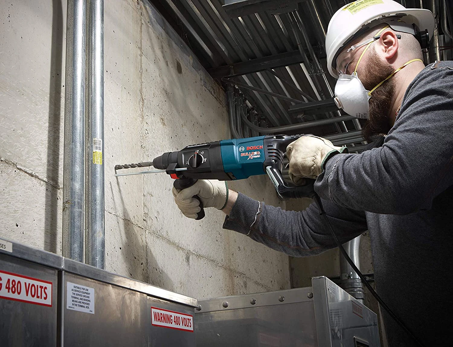 Bosch 11255VSR Bulldog Xtreme 1" SDS-Plus Rotary Hammer 5 Bosch 11255VSR Bulldog Xtreme 1" SDS-Plus Rotary Hammer - Image 3