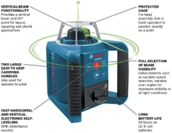 Bosch GRL 300 HVG Self-Leveling Green-Beam Rotary Laser With Layout Beam 9 Bosch GRL 300 HVG Self-Leveling Green-Beam Rotary Laser With Layout Beam -Power Pro Shop image 3b0e7164 58cb 41e5 b4e1 e705b092627d