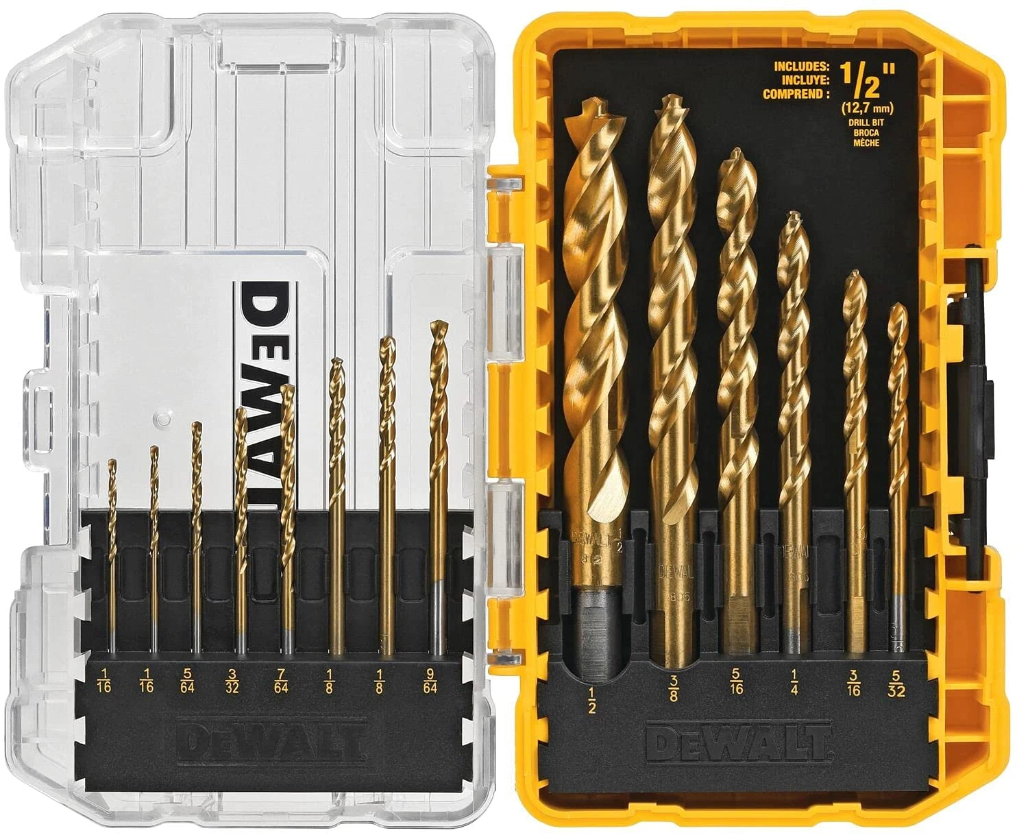 DeWalt DW1354 Titanium Drill Bit Set 3 DeWalt DW1354 Titanium Drill Bit Set