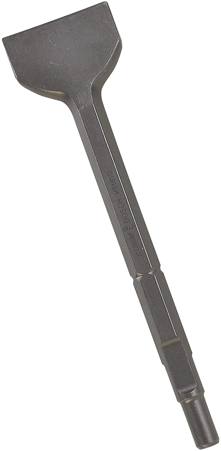 Bosch HS1810 3"x 12" Scaling Chisel Round Hex/Spline Hammer Steel 3 Bosch HS1810 3"x 12" Scaling Chisel Round Hex/Spline Hammer Steel