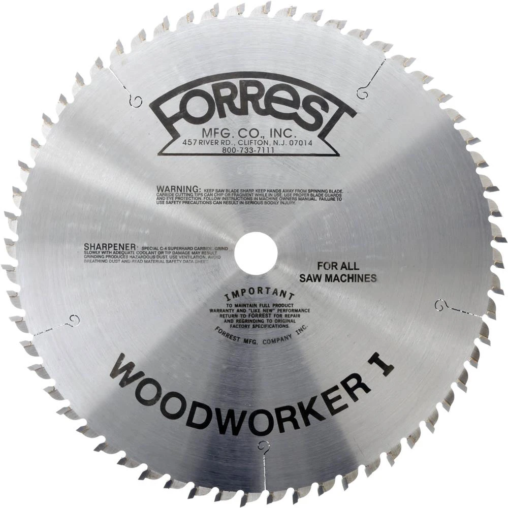 Forrest WW12607125G 12" Woodworker I Saw Blade 3 Forrest WW12607125G 12" Woodworker I Saw Blade