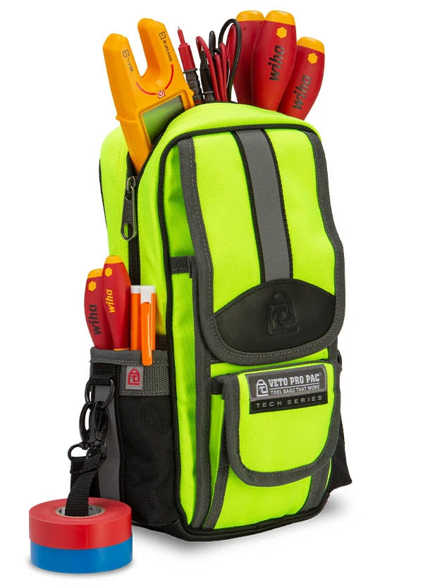Veto Pro Pac MB2 HI-VIZ YELLOW Tool Pouch 4 Veto Pro Pac MB2 HI-VIZ YELLOW Tool Pouch - Image 2