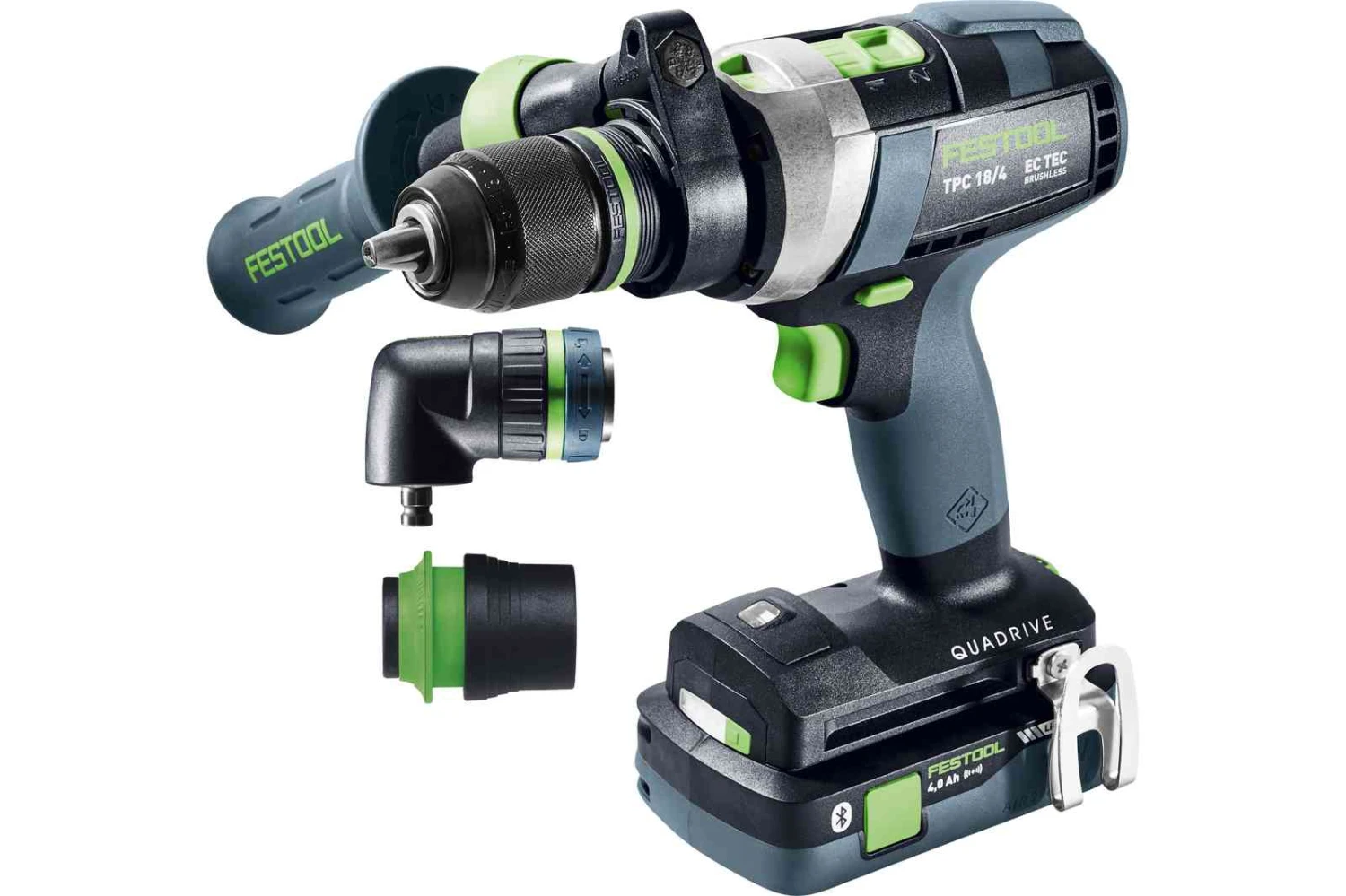 Festool 576778 QUADRIVE TPC 18/4 HPC 4.0 I-Set Cordless Drill Kit 4 Festool 576778 QUADRIVE TPC 18/4 HPC 4.0 I-Set Cordless Drill Kit - Image 2