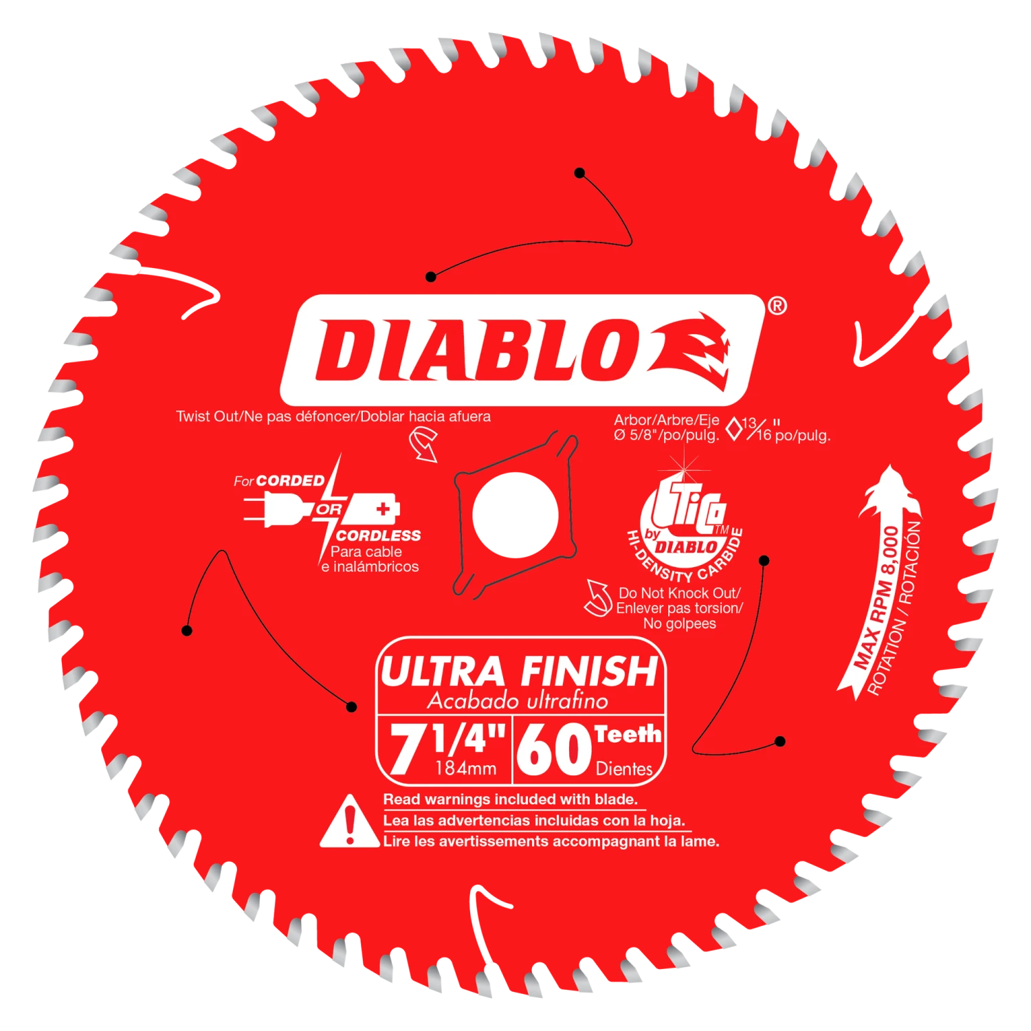 Diablo D0760X 7-1/4" Saw Blade 3 Diablo D0760X 7-1/4" Saw Blade